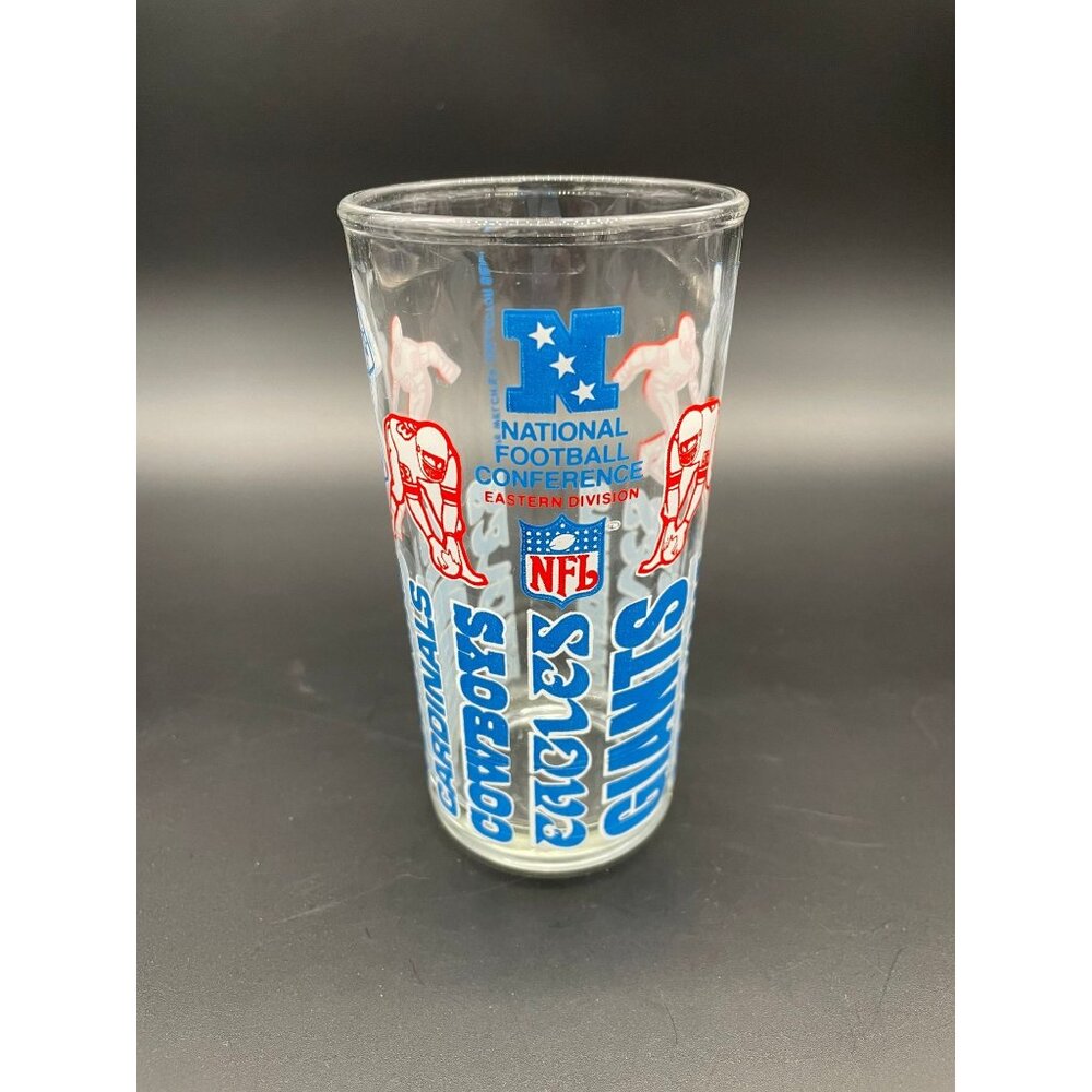 Vintage NFL Football Tumbler Glass 1976 Eastern Division Welch Collector Series